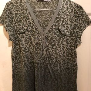 Dark green ombre shirt